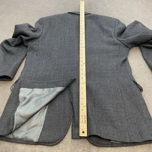 Vintage Pendleton Blazer Mens Size 42 Gray Wool Blend Rockabilly Tweed - Picture 12 of 14